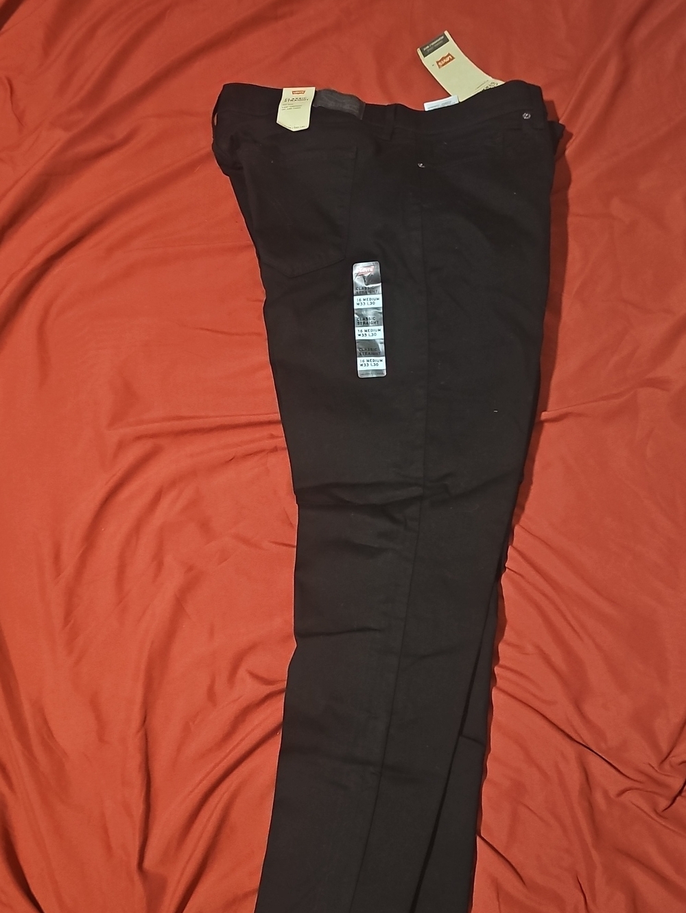 Levi's Womens Black Slim Straight Jeans